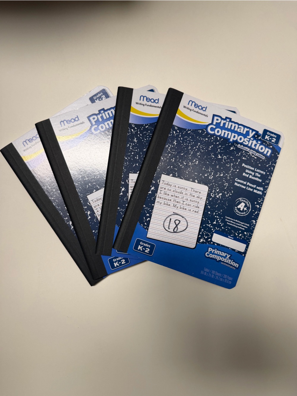 4 Primary Composition Notebook -